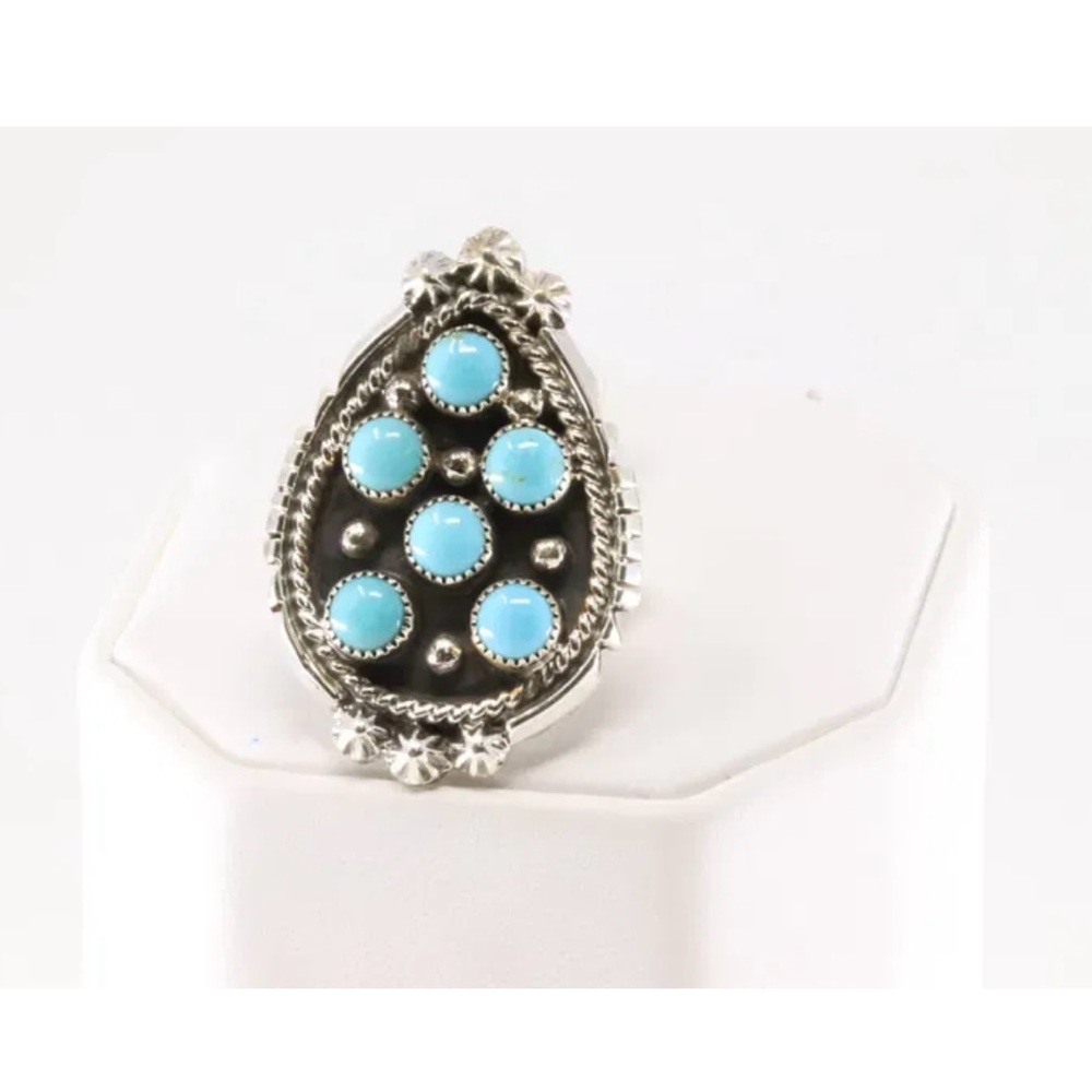 Sterling Silver and Turquoise Navajo Ring